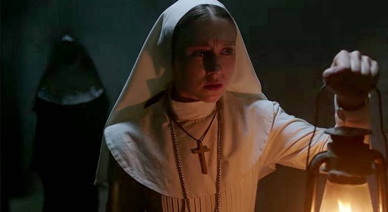 The Nun gây sự chú ý khi xuất hiện tại Sandiego Comic-Con. (Via Youtube)