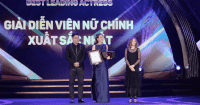 Phương Anh Đào đoạt giải Nữ diễn viên chính xuất sắc nhất tại LHP Quốc tế Hà Nội
